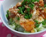 韓国風チキン丼作り方6写真