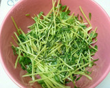 柿と豆苗の白和え作り方1写真