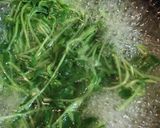 豆苗とキムチのごま和え作り方1写真