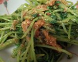 豆苗とキムチのごま和え作り方3写真