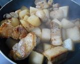 豚バラ肉と大根の煮物作り方4写真