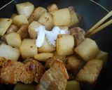 豚バラ肉と大根の煮物作り方5写真