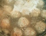 白菜と肉団子の春雨スープ作り方3写真