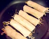 鳥もも肉 キャベツ ロール巻き餃子作り方3写真