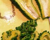 ムール貝の汁で蒸煮☆キムチ渡り蟹とゴーヤ作り方3写真