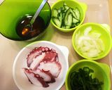 タコと野菜のマリネ作り方1写真