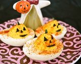 ハロウィン　カボチャ入りデビルドエッグ作り方8写真