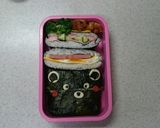 くまさん・おにぎらず弁当作り方4写真