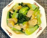 簡単♪青梗菜と帆立のオイスターソース炒め作り方10写真