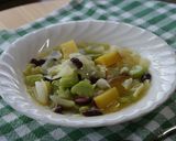 キャベツ・空豆・きんとき豆スープ作り方13写真