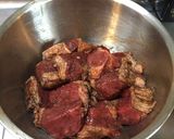 シンプル☆トマト缶と玉葱のビーフシチュー作り方1写真
