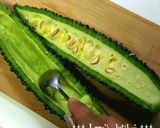 ゴーヤーとちくわのピリ辛きんぴら作り方1写真
