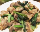 鶏もも肉と小松菜の塩麹炒め作り方5写真