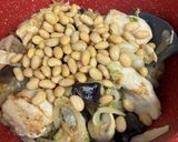 鶏むね肉と茄子と大豆のケチャップ炒め♪作り方4写真