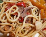 いかとパフリカのごろ炒め作り方7写真