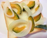ミートソース＆野菜のカレー風味トースト作り方4写真