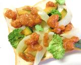 ミートソース＆野菜のカレー風味トースト作り方6写真