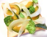 ミートソース＆野菜のカレー風味トースト作り方5写真