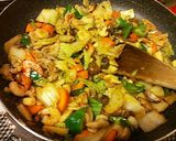 四川麻婆風の麻婆八宝菜&麻婆中華丼。作り方9写真