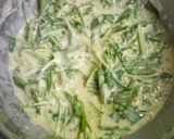 水菜でシャキシャキお好み焼き作り方2写真