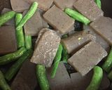 煮物の余り汁でインゲンとコンニャクの煮物作り方1写真