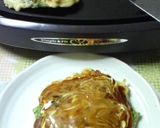 水菜でシャキシャキお好み焼き作り方4写真