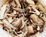 こうや豆腐ときのこの和え物作り方4写真
