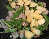 豚肉、インゲン、じゃがいも　中華味作り方5写真
