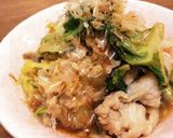 白菜豚肉炒めに鰹節！作り方3写真