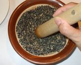 妊活に最適♪松の実くるみ黒ゴマのペースト作り方4写真