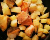 ホクホクじゃがいもとタラのナポリタン炒め作り方10写真