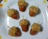 お弁当に☆可愛いどんぐりウインナー作り方5写真