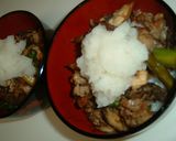 カリカリ豚肉のおろし丼作り方6写真