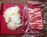 フードコンテナ用レシピ♪あんかけ豚丼作り方1写真