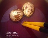ハロウィンに☆蜘蛛の巣風うずらの煮玉子作り方2写真