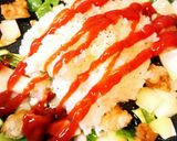唐揚げでチキンライス作り方5写真