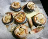 ホタテとサンマのぐるぐるガリバタ醤油♪作り方4写真
