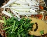豚ひき100gで！春菊ゴボウのチャプチェ作り方6写真