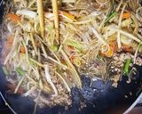 豚ひき100gで！春菊ゴボウのチャプチェ作り方7写真