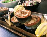 ホタテとサンマのぐるぐるガリバタ醤油♪作り方6写真