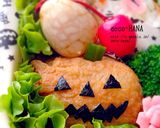 ハロウィンおばけとかぼちゃのデコ稲荷寿し作り方2写真