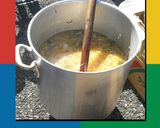 芋煮会にサイドメニュー烏賊ゲソ焼き作り方5写真