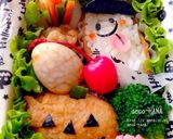 ハロウィンおばけとかぼちゃのデコ稲荷寿し作り方5写真