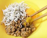 もやしで☆納豆しらすチャーハン風作り方3写真