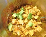 アボカド・コーン❀ミートソースで豆腐丼作り方7写真