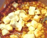 アボカド・コーン❀ミートソースで豆腐丼作り方5写真
