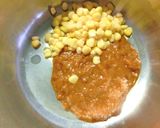アボカド・コーン❀ミートソースで豆腐丼作り方4写真