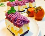 柿と紫芋！秋色レアチーズモンブラン作り方20写真