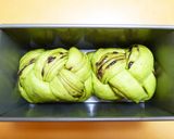 あこがれのマーブル模様♪抹茶あん食パン作り方17写真