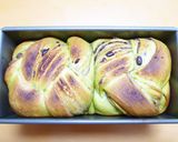 あこがれのマーブル模様♪抹茶あん食パン作り方20写真